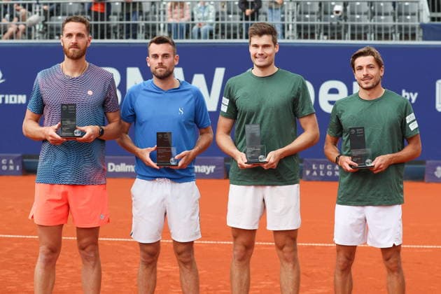 Monachium 19.04.2026. Tenis BMW OPEN MUNICH Tennis BMW OPEN MUNICH Nz Theo Arribage, Albano Olivetti, Jakob Schnaitter, Mark Wallner Fot. Kacper Staniec NEWSPIX.PL --- newspix.pl POLAND OUT! 