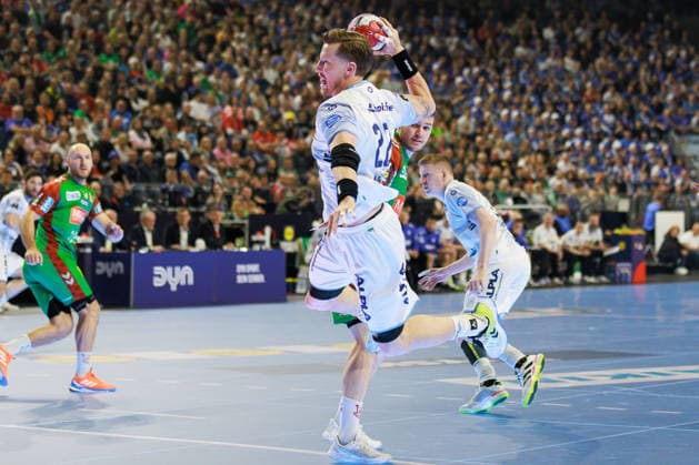Adam NYFJAELL (TBV Lemgo Lippe, 22) erzielt ein Tor, Aktion, Torwurf GER, TBV Lemgo Lippe vs. SC Magdeburg, Handball, DHB-Pokal, LIDL Final4, Spiel um Platz 3, Spielzeit 2025 2026, 19.04.2026, GER, TBV Lemgo Lippe vs. SC Magdeburg, Handball, DHB-Pokal, LIDL Final4, Spiel um Platz 3, Spielzeit 2025 2026, 19.04.2026, Koeln Copyright: xEibnerxPressefoto OliverxSchmidtx EP_OST