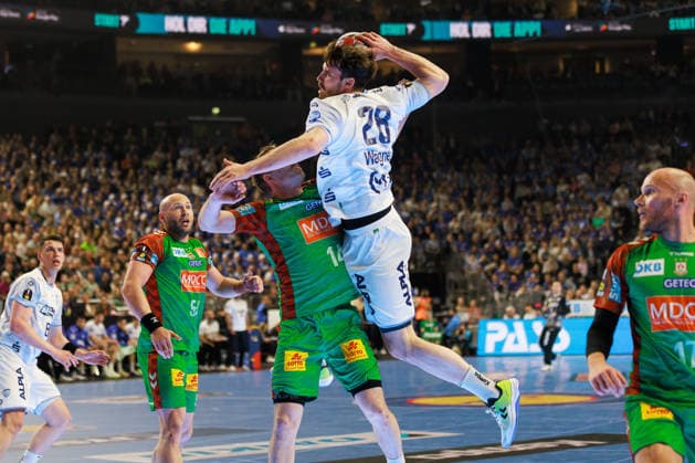 Hendrik WAGNER (TBV Lemgo Lippe, 28) erzielt ein Tor, Aktion, Torwurf GER, TBV Lemgo Lippe vs. SC Magdeburg, Handball, DHB-Pokal, LIDL Final4, Spiel um Platz 3, Spielzeit 2025 2026, 19.04.2026, GER, TBV Lemgo Lippe vs. SC Magdeburg, Handball, DHB-Pokal, LIDL Final4, Spiel um Platz 3, Spielzeit 2025 2026, 19.04.2026, Koeln Copyright: xEibnerxPressefoto OliverxSchmidtx EP_OST
