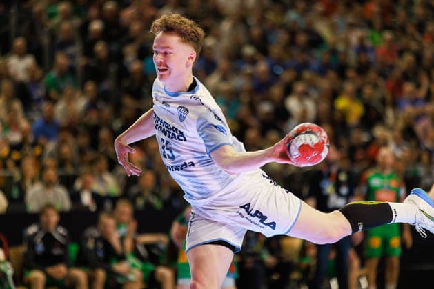 Jarnes FAUST (TBV Lemgo Lippe, 35) erzielt ein Tor, Aktion, Torwurf GER, TBV Lemgo Lippe vs. SC Magdeburg, Handball, DHB-Pokal, LIDL Final4, Spiel um Platz 3, Spielzeit 2025 2026, 19.04.2026, GER, TBV Lemgo Lippe vs. SC Magdeburg, Handball, DHB-Pokal, LIDL Final4, Spiel um Platz 3, Spielzeit 2025 2026, 19.04.2026, Koeln Copyright: xEibnerxPressefoto OliverxSchmidtx EP_OST