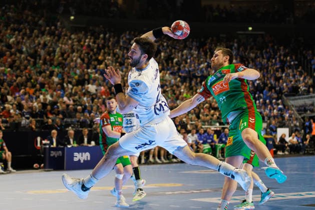 Tim SUTON (TBV Lemgo Lippe, 23) erzielt ein Tor, Aktion, Torwurf GER, TBV Lemgo Lippe vs. SC Magdeburg, Handball, DHB-Pokal, LIDL Final4, Spiel um Platz 3, Spielzeit 2025 2026, 19.04.2026, GER, TBV Lemgo Lippe vs. SC Magdeburg, Handball, DHB-Pokal, LIDL Final4, Spiel um Platz 3, Spielzeit 2025 2026, 19.04.2026, Koeln Copyright: xEibnerxPressefoto OliverxSchmidtx EP_OST