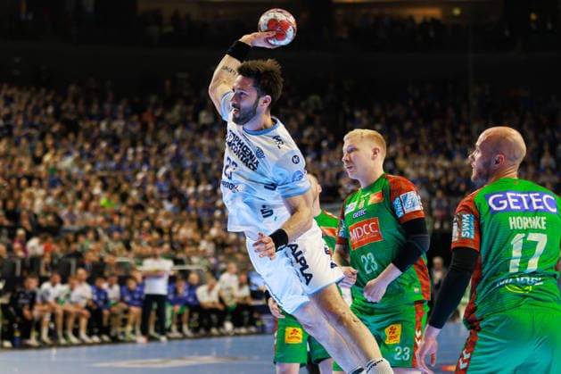 Tim SUTON (TBV Lemgo Lippe, 23) erzielt ein Tor, Aktion, Torwurf GER, TBV Lemgo Lippe vs. SC Magdeburg, Handball, DHB-Pokal, LIDL Final4, Spiel um Platz 3, Spielzeit 2025 2026, 19.04.2026, GER, TBV Lemgo Lippe vs. SC Magdeburg, Handball, DHB-Pokal, LIDL Final4, Spiel um Platz 3, Spielzeit 2025 2026, 19.04.2026, Koeln Copyright: xEibnerxPressefoto OliverxSchmidtx EP_OST