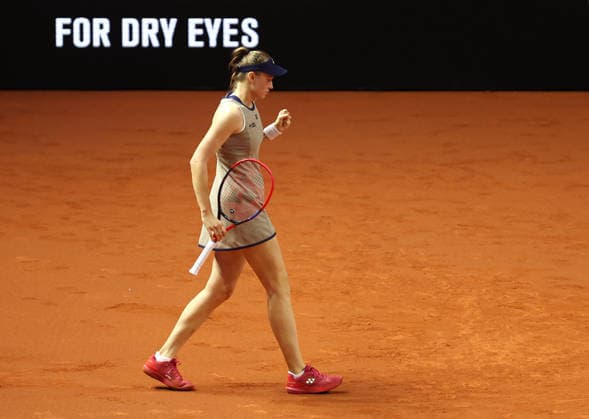 19.04.2026, Deutschland, Stuttgart, Porsche Tennis Grand Prix 2026, Finale, Elena Rybakina (KAZ) jubelt, Jubel