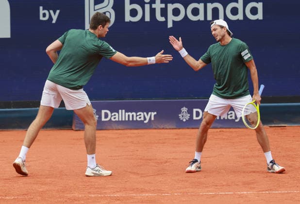 Jakob Schnaitter (umgedrehte Kappe), Mark Wallner, Herren Doppel, Men s Doubles, Endspiel, Final Tennis - BMW Open 2026 - ATP, Tennis Herren 500 - MTTC Iphitos - Muenchen - Bayern - Deutschland - 19 April 2026. Copyright: xJuergenxHasenkopfx