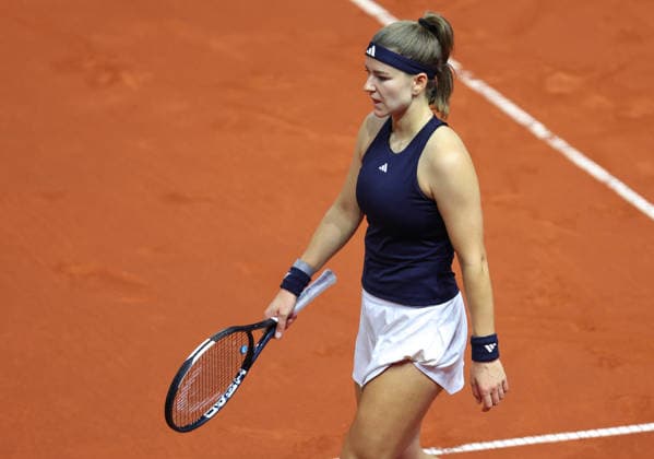 19.04.2026, Deutschland, Stuttgart, Porsche Tennis Grand Prix 2026, Finale, Karolina Muchova (CZE) enttäuscht
