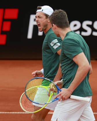 Jakob Schnaitter (umgedrehte Kappe), Mark Wallner, Herren Doppel, Men s Doubles, Endspiel, Final Tennis - BMW Open 2026 - ATP, Tennis Herren 500 - MTTC Iphitos - Muenchen - Bayern - Deutschland - 19 April 2026. Copyright: xJuergenxHasenkopfx