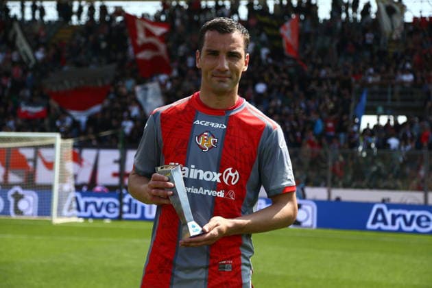 Cremonese Federico Bonazzoli Panini Player of the Match during the Serie A soccer match between Cremonese and Torino at the Giovanni Zini in Cremona, north west Italy - Domenica , 19 Aprile 2026. - Soccer .  Copyright: xAlbertoxMariani LaPressex