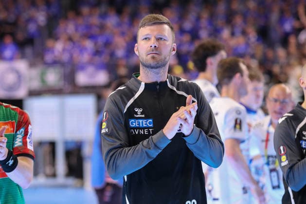19.04.2026, xgox, Handball - DHB Pokal Spiel Platz 3 SC Magdeburg - TBV Lemgo Lippe emspor, v.l. Philipp Weber (Magdeburg, 20) enttaeuscht, schaut enttaeuscht, niedergeschlagen, disappointed Koeln