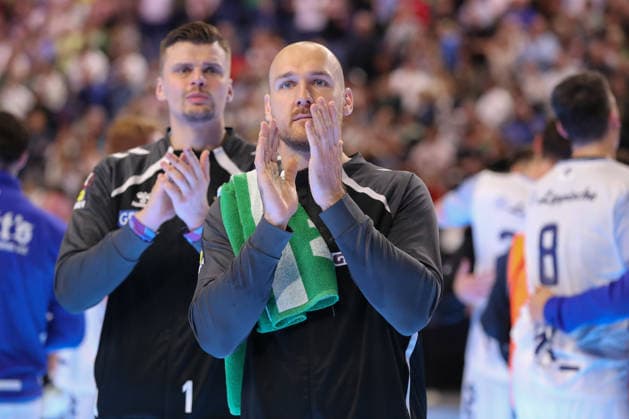 19.04.2026, xgox, Handball - DHB Pokal Spiel Platz 3 SC Magdeburg - TBV Lemgo Lippe emspor, v.l. Christian O Sullivan (Magdeburg, 24) enttaeuscht, schaut enttaeuscht, niedergeschlagen, disappointed Koeln