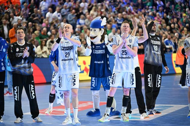 GER, Lanxess Arena Koeln, HBL, LIDL FINAL4, Men, Spiel um Platz 3, TBV Lemgo Lippe vs. SC Magdeburg 19.04.2026, Lanxess Arena , Koeln , GER, Lanxess Arena Koeln, HBL, LIDL FINAL4, Men, Spiel um Platz 3, TBV Lemgo Lippe vs. SC Magdeburg , im Bild: nach Ende des Spiels freuen sich die Lemgoer ueber den Sieg und 3. Platz