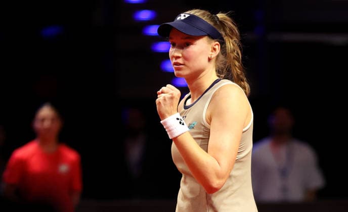19.04.2026, Deutschland, Stuttgart, Porsche Tennis Grand Prix 2026, Finale, Siegerin Elena Rybakina (KAZ) jubelt, Jubel