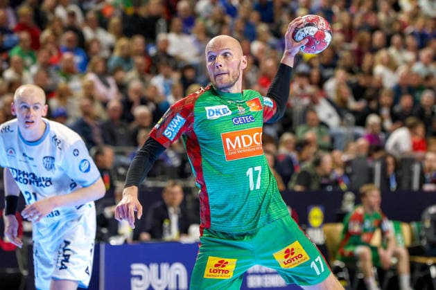19.04.2026, xsscx, Handball, DHB-Pokal Lidl Final4, Spiel um Platz 3, TBV Lemgo-Lippe - SC Magdeburg, Saison 2025 2026 Herren, Lanxess Arena, Köln: Tim Hornke (SC Magdeburg 17) beim Wurf Photo: xSandraxScherningxPressefotoKochx Nordrhein-Westfalen Deutschland