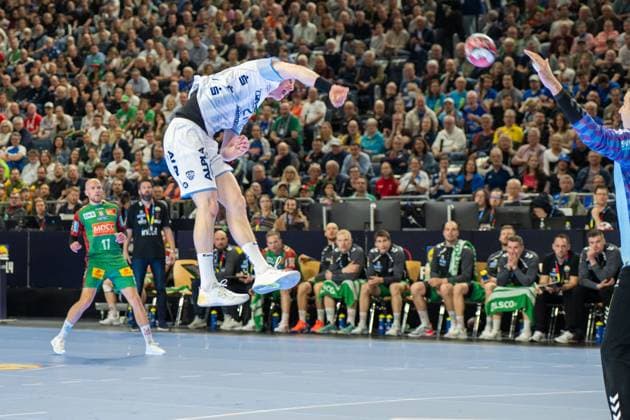 Leve Carstensen, Aussen (TBV Lemgo Lippe 21), TBV Lemgo Lippe - SC Magdeburg, DHB-Pokal Maenner, Herren, 6. Spieltag, Spiel um Platz 3, Daikin HBL, Lidl Final 4, 19.04.2026 Köln NRW Deutschland