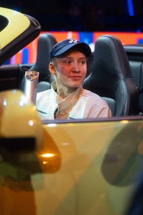 Siegerin Elena Rybakina (KAZ) im Bild, sitzt im Porsche 911 mit Pokal, GER, Elena Rybakina vs. Karolina Muchova, Tennis, ATP, Tennis Herren Turnier, WTA, Tennis Damen 500, Porsche Tennis Grand-Prix, Finale, 19.04.2026, GER, Elena Rybakina vs. Karolina Muchova, Tennis, ATP-Turnier, WTA 500, Porsche Tennis Grand-Prix, Finale, 19.04.2026, Stuttgart Copyright: xEibner-Pressefoto EdwardxCheungx EP_ECG