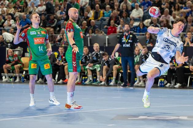 Joel Willecke, Kreislaeufer (TBV Lemgo Lippe 24), TBV Lemgo Lippe - SC Magdeburg, DHB-Pokal Maenner, Herren, 6. Spieltag, Spiel um Platz 3, Daikin HBL, Lidl Final 4, 19.04.2026 Köln NRW Deutschland