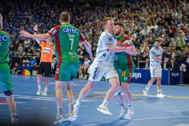 Felix Claar, Rueckraum, (SC Magdeburg 7), TBV Lemgo Lippe - SC Magdeburg, DHB-Pokal Maenner, Herren, 6. Spieltag, Spiel um Platz 3, Daikin HBL, Lidl Final 4, 19.04.2026 Köln NRW Deutschland