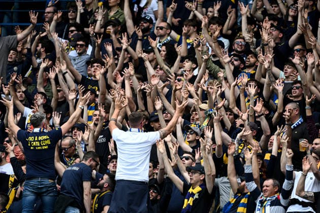 Mg Verona 19 04 2026 - campionato di calcio Serie A Hellas Verona-Milan foto Matteo Gribaudi Image nella foto: tifosi Hellas Verona 