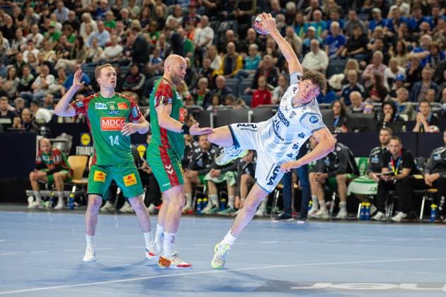 Joel Willecke, Kreislaeufer (TBV Lemgo Lippe 24), TBV Lemgo Lippe - SC Magdeburg, DHB-Pokal Maenner, Herren, 6. Spieltag, Spiel um Platz 3, Daikin HBL, Lidl Final 4, 19.04.2026 Köln NRW Deutschland