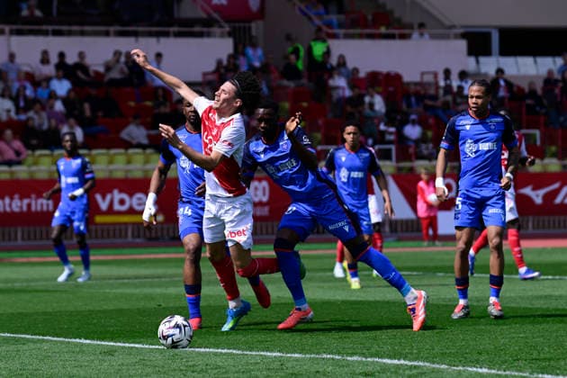 FOOTBALL : AS Monaco VS AJ Auxerre - Ligue 1 McDonald s - 19 04 2026 Maghnes Akliouche (ASM) - Ligue 1 McDonald s match between AS Monaco and AJ Auxerre on April 19, 2026 at the Louis II Stadium in Monaco. MonacoMonaco  Copyright: xWilliamxCannarellax