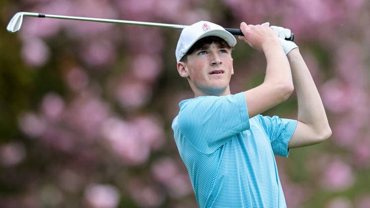 REPRO FREE *PRESS RELEASE NO REPRODUCTION FEE* EDITORIAL USE ONLY Flogas Irish Boys Amateur Open Championship, Malone Golf Club, Belfast 19 4 2026 Freddie Bracken Freddie Bracken 19 4 2026  Copyright: x INPHO RyanxByrnex RB1_2638