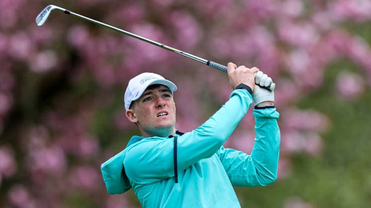 REPRO FREE *PRESS RELEASE NO REPRODUCTION FEE* EDITORIAL USE ONLY Flogas Irish Boys Amateur Open Championship, Malone Golf Club, Belfast 19 4 2026 Mark Muldoon Mark Muldoon 19 4 2026  Copyright: x INPHO RyanxByrnex RB1_2667