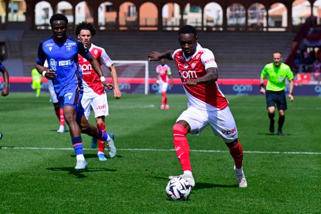FOOTBALL : AS Monaco VS AJ Auxerre - Ligue 1 McDonald s - 19 04 2026 Folarin Balogun (ASM) - Ligue 1 McDonald s match between AS Monaco and AJ Auxerre on April 19, 2026 at the Louis II Stadium in Monaco. MonacoMonaco  Copyright: xWilliamxCannarellax