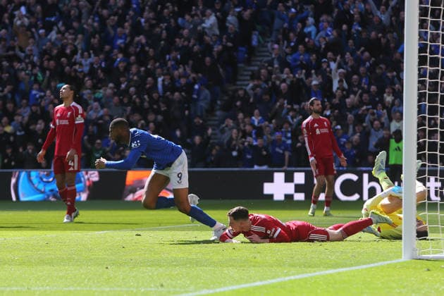 Beto of Everton celebrates scoring their sides first goal Everton v Liverpool, Premier League, Football, Hill Dickinson Stadium, Liverpool, UK - 19 Apr 2026Liverpool Hill Dickinson Stadium United Kingdom EDITORIAL USE ONLY No use with unauthorised audio, video, data, fixture lists, club league logos or live services. Online in-match use limited to 120 images, no video emulation. No use in betting, games or single club league player publications.  Copyright: xPhilxOldham Shutterstockx 16832209bb