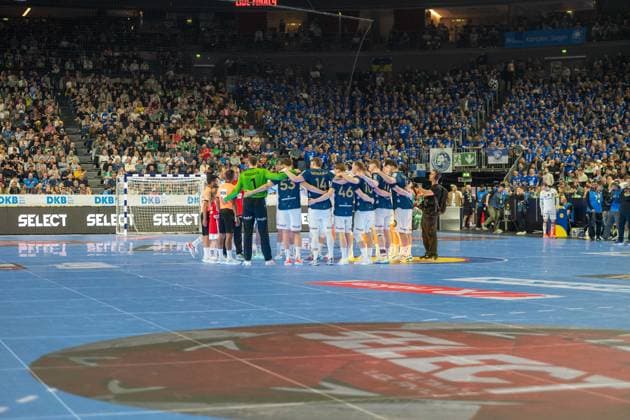Vor dem Spiel, Bergischer HC - Fuechse Berlin, DHB-Pokal Maenner, Herren, 6. Spieltag, Finale, Daikin HBL, Lidl Final 4, 19.04.2026 Köln NRW Deutschland