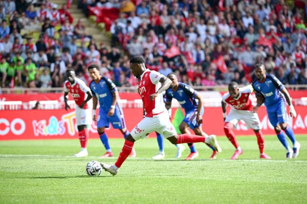 AS Monaco FC v AJ Auxerre - Ligue 1 McDonald s 2025 2026 09 Folarin BALOGUN (asm) during the Ligue 1 McDonald s match between AS Monaco FC and AJ Auxerre at Stade Louis II on April 19, 2026 in Monaco, Monaco. Monaco Monaco  Copyright: xFEPx 776348355