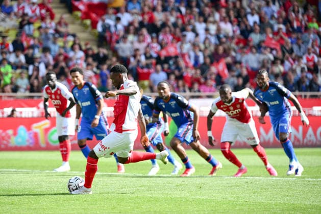 AS Monaco FC v AJ Auxerre - Ligue 1 McDonald s 2025 2026 09 Folarin BALOGUN (asm) during the Ligue 1 McDonald s match between AS Monaco FC and AJ Auxerre at Stade Louis II on April 19, 2026 in Monaco, Monaco. Monaco Monaco  Copyright: xFEPx 776348355