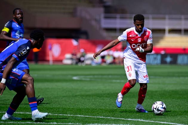 FOOTBALL : AS Monaco VS AJ Auxerre - Ligue 1 McDonald s - 19 04 2026 Ansu Fati (ASM) - Ligue 1 McDonald s match between AS Monaco and AJ Auxerre on April 19, 2026 at the Louis II Stadium in Monaco. MonacoMonaco  Copyright: xWilliamxCannarellax