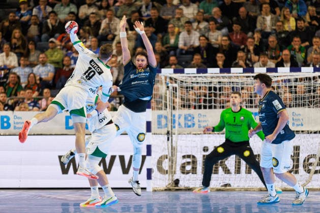 Mathias GIDSEL (Fuechse Berlin, 19) erzielt ein Tor, Aktion, Torwurf GER, Fuechse Berlin vs. Bergischer HC, Handball, DHB-Pokal, LIDL Final4, Finale, Spielzeit 2025 2026, 19.04.2026, GER, Fuechse Berlin vs. Bergischer HC, Handball, DHB-Pokal, LIDL Final4, Finale, Spielzeit 2025 2026, 19.04.2026, Koeln Copyright: xEibnerxPressefoto OliverxSchmidtx EP_OST