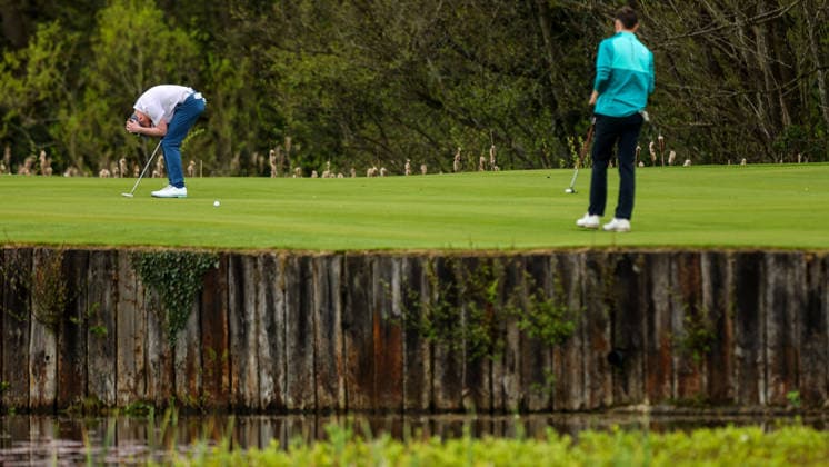 REPRO FREE *PRESS RELEASE NO REPRODUCTION FEE* EDITORIAL USE ONLY Flogas Irish Boys Amateur Open Championship, Malone Golf Club, Belfast 19 4 2026 Harry O™Hara reacts to a missed put Harry O™Hara reacts to a missed put 19 4 2026  Copyright: x INPHO RyanxByrnex RB1_3796