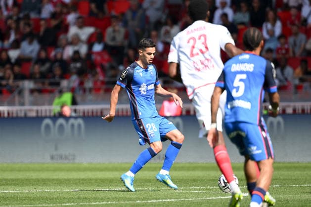 AS Monaco FC v AJ Auxerre - Ligue 1 McDonald s 2025 2026 28 Romain FAIVRE (aja) during the Ligue 1 McDonald s match between AS Monaco FC and AJ Auxerre at Stade Louis II on April 19, 2026 in Monaco, Monaco. Monaco Monaco  Copyright: xFEPx 776348355
