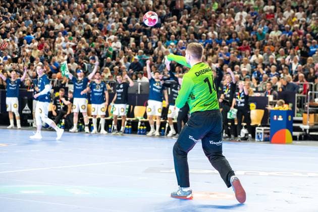 Lukas Diedrich, Torwart (Bergischer Handball-Club 06 16), Bergischer HC - Fuechse Berlin, DHB-Pokal Maenner, Herren, 6. Spieltag, Finale, Daikin HBL, Lidl Final 4, 19.04.2026 Köln NRW Deutschland