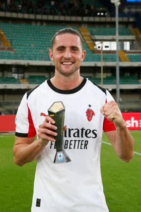 AC Milan s Adrien Rabiot the Serie A soccer match between Hellas Verona and A.C. Milan at the Bentegodi Stadium in Verona, north west Italy - Sunday , April 19 , 2026. - Soccer .  Copyright: xPaolaxGarbuio Lapressex