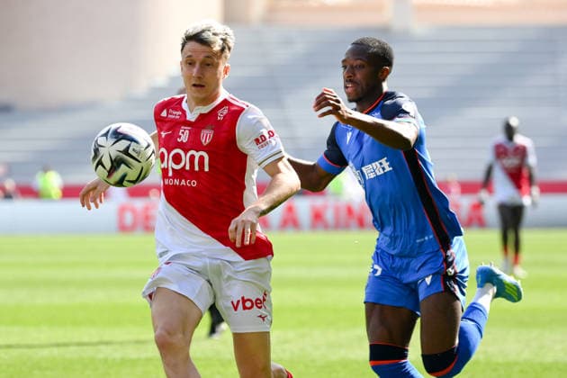 AS Monaco FC v AJ Auxerre - Ligue 1 McDonald s 2025 2026 10 Aleksandr GOLOVIN (asm) during the Ligue 1 McDonald s match between AS Monaco FC and AJ Auxerre at Stade Louis II on April 19, 2026 in Monaco, Monaco. Monaco Monaco  Copyright: xFEPx 776348355
