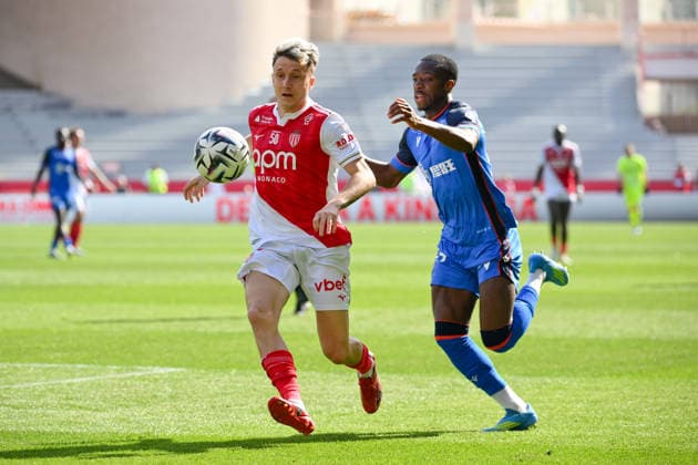 AS Monaco FC v AJ Auxerre - Ligue 1 McDonald s 2025 2026 10 Aleksandr GOLOVIN (asm) during the Ligue 1 McDonald s match between AS Monaco FC and AJ Auxerre at Stade Louis II on April 19, 2026 in Monaco, Monaco. Monaco Monaco  Copyright: xFEPx 776348355