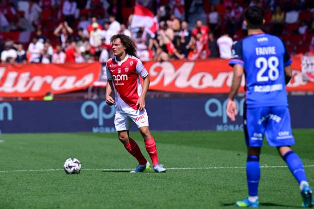 FOOTBALL : AS Monaco VS AJ Auxerre - Ligue 1 McDonald s - 19 04 2026 Wout Faes (ASM) - Ligue 1 McDonald s match between AS Monaco and AJ Auxerre on April 19, 2026 at the Louis II Stadium in Monaco. MonacoMonaco  Copyright: xWilliamxCannarellax