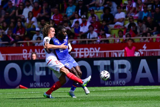 FOOTBALL : AS Monaco VS AJ Auxerre - Ligue 1 McDonald s - 19 04 2026 Lassine Sinayoko (AJA) - Ligue 1 McDonald s match between AS Monaco and AJ Auxerre on April 19, 2026 at the Louis II Stadium in Monaco. MonacoMonaco  Copyright: xWilliamxCannarellax