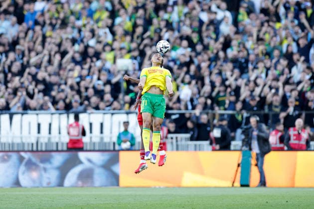 FC Nantes v Stade Brestois 29 - Ligue 1 McDonald s 2025 2026 31 Mostafa MOHAMED (fcn) during the Ligue 1 McDonald s match between Nantes and Brest at Stade de la Beaujoire on April 19, 2026 in Nantes, France. Nantes France  Copyright: xFEPx 776348358