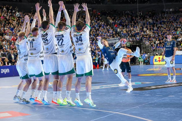 19.04.2026, xsscx, Handball, DHB-Pokal Lidl Final4, Finale, Füchse Berlin - Bergischer HC, Saison 2025 2026 Herren, Lanxess Arena, Köln: Joshua Thiele (Bergischer HC 23) beim Wurf Photo: xSandraxScherningxPressefotoKochx Nordrhein-Westfalen Deutschland