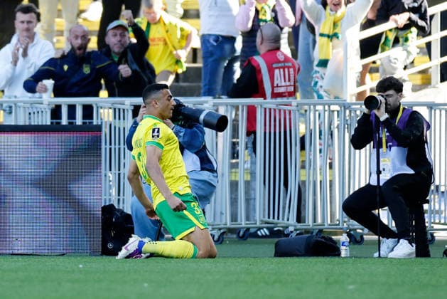 FC Nantes v Stade Brestois 29 - Ligue 1 McDonald s 2025 2026 31 Mostafa MOHAMED (fcn) during the Ligue 1 McDonald s match between Nantes and Brest at Stade de la Beaujoire on April 19, 2026 in Nantes, France. Nantes France  Copyright: xFEPx 776348358