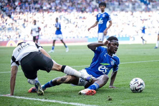 FOOTBALL : Racing de Strasbourg - Stade Rennes F. C - Ligue 1 - Stade de la Meinau - 19 04 2026 Cisse Amadou 45 Racing de Strasbourg  Copyright: xElyxandroxCEGARRAx