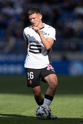 FOOTBALL : Racing de Strasbourg - Stade Rennes F. C - Ligue 1 - Stade de la Meinau - 19 04 2026 Quentin Merlin 26 Stade Rennes F. C  Copyright: xelyxandroxcegarrax