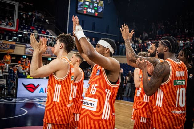 Rostock, Deutschland 19. April 2026: 1. BBL - 2025 2026 - Sp. 30 - Rostock Seawolves gegen ratiopharm ulm Im Bild: Copyright: xFotostandx xVoelkerx