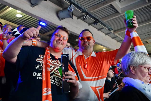 GER, 1. BBL, Veolia Towers Hamburg vs SC Rasta Vechta 19.04.2026,,GER, 1. BBL, Veolia Towers Hamburg vs SC Rasta Vechta, im Bild Feature Fans von Vechta
