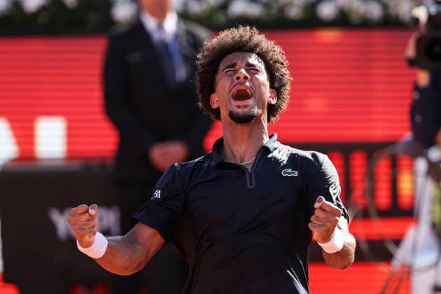 April 19, 2026, Barcelona, Barcelona, Spain: Arthur Fils of France celebrates the victory against Andrey Rublev of Russia during the Final tennis match of the Barcelona Open Banc Sabadell - Conde Godo 2026 Day 9 at Real Club de Tenis Barcelona on April 19, 2026 in Barcelona, Spain. Barcelona Open Banc Sabadell - Conde Godo 2026 Day 9  - ZUMAa181 20260419_zaa_a181_112 Copyright: xJavierxBorregox