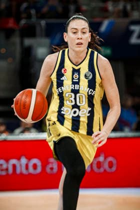 ESP: Galatasaray Cagdas Faktoring v Fenerbahce Opet. Final game Euroleague Women Final Six 2026 Breanna Stewart during the Euroleague Women final game between Galatasaray Cagdas Faktoring and Fenerbahce Opet played at Principe Felipe Arena on April 19, 2026 in Zaragoza, Spain. Zaragoza Spain Basketball Copyright: xDanielxMarzo AgenciaxLOFx