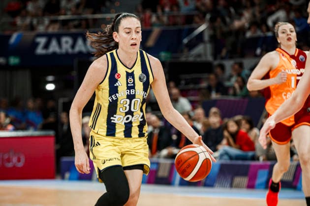 ESP: Galatasaray Cagdas Faktoring v Fenerbahce Opet. Final game Euroleague Women Final Six 2026 Breanna Stewart during the Euroleague Women final game between Galatasaray Cagdas Faktoring and Fenerbahce Opet played at Principe Felipe Arena on April 19, 2026 in Zaragoza, Spain. Zaragoza Spain Basketball Copyright: xDanielxMarzo AgenciaxLOFx
